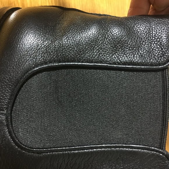 Cole Haa womens black leather booties size 8B - Picture 5 of 8